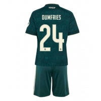 Camiseta Real Madrid Denzel Dumfries #24 Segunda Equipación Replica 2026-27 para niños mangas cortas (+ Pantalones cortos)